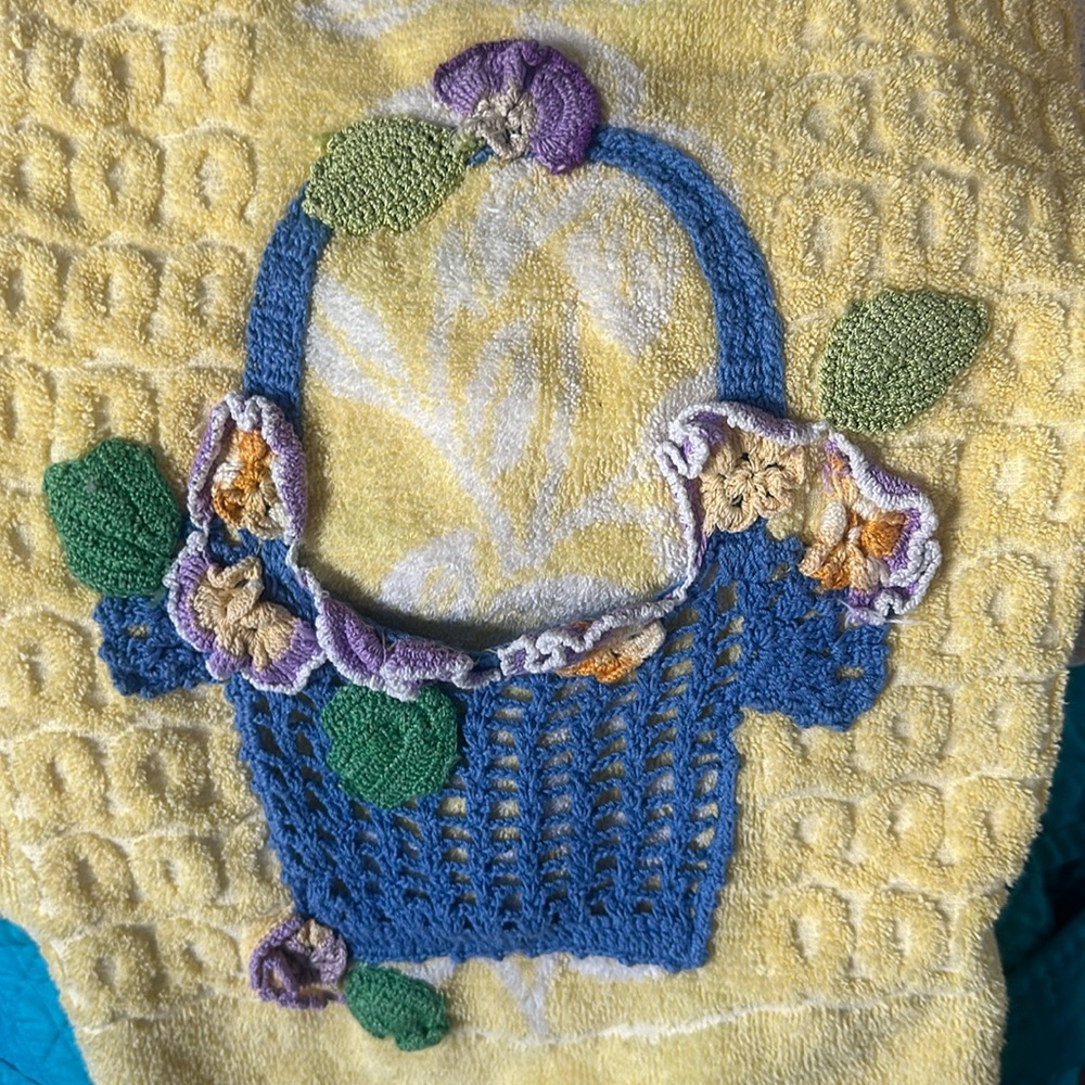 Vintage decorative bath towel